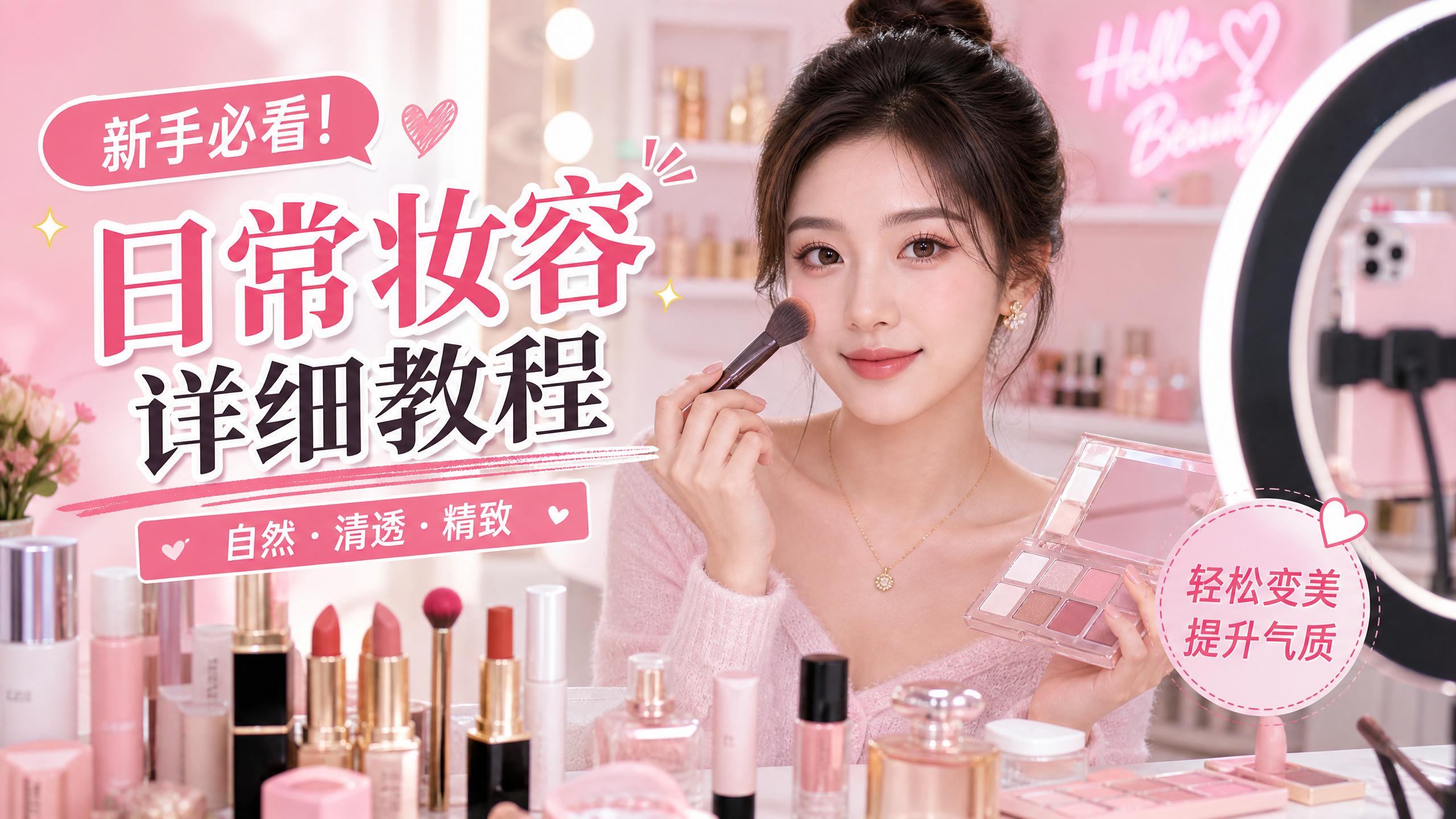 抖阴美妆视频教程-日常妆容
